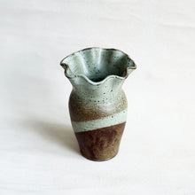 Load image into Gallery viewer, Ruffle Vase in Seafoam