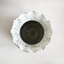 Load image into Gallery viewer, Large Carved Ruffle Vase in Quail