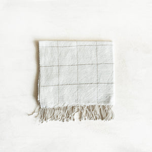 Windowpane Cotton Hand Towel