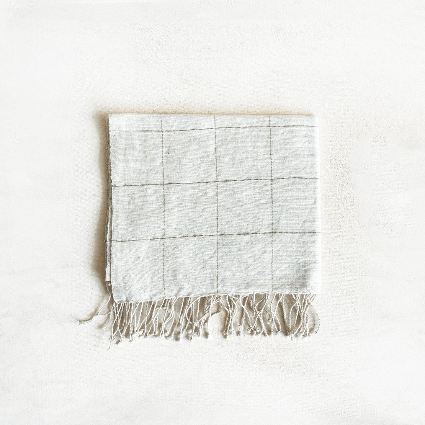 Windowpane Cotton Hand Towel