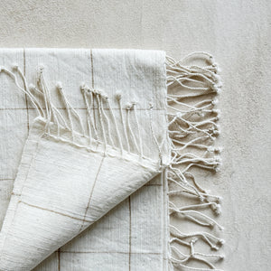 Windowpane Cotton Hand Towel