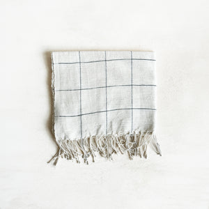 Windowpane Cotton Hand Towel