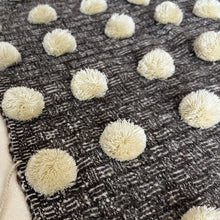 Load image into Gallery viewer, Wool Pom Wall Hanging in Brown and Cream