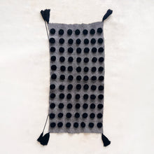 Load image into Gallery viewer, Wool Pom Wall Hanging in Grey and Black