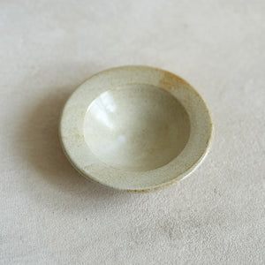 Footed Bowl in Warm Cream