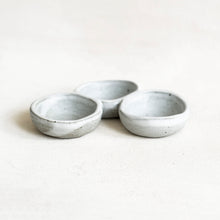 Load image into Gallery viewer, Triple Condiment Bowl in Speckled White