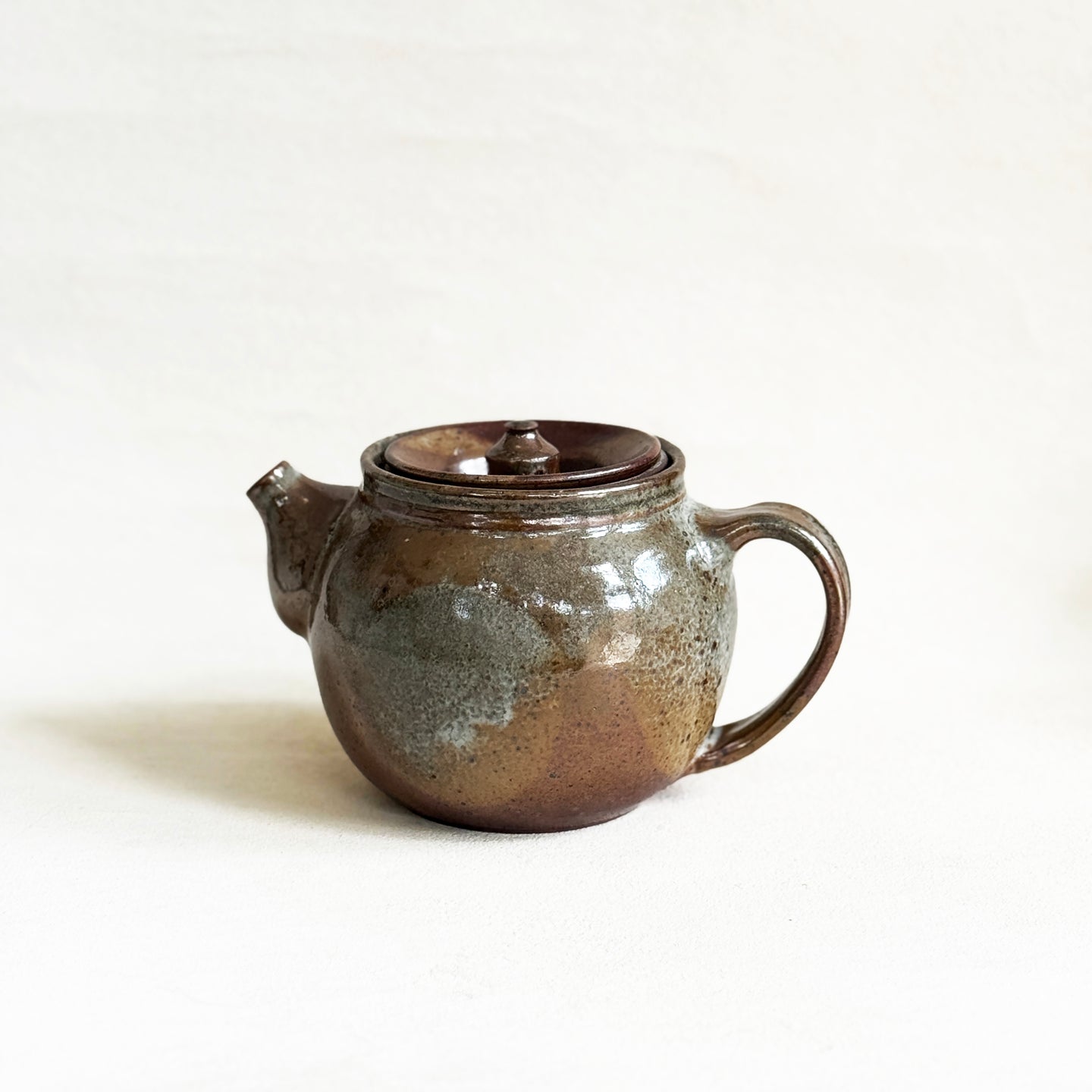 Large Shino Ceramic Tea Pot