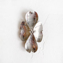 Load image into Gallery viewer, Sterling Silver Dogwood Brooch