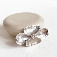 Load image into Gallery viewer, Sterling Silver Dogwood Brooch