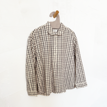 Load image into Gallery viewer, Half Placket Check Cotton Shirt