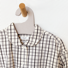 Load image into Gallery viewer, Half Placket Check Cotton Shirt