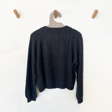 Load image into Gallery viewer, Eden Wool Cashmere Raglan Cardigan in Charcoal