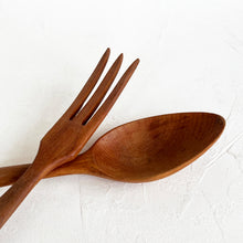 Load image into Gallery viewer, Teak Salad Set