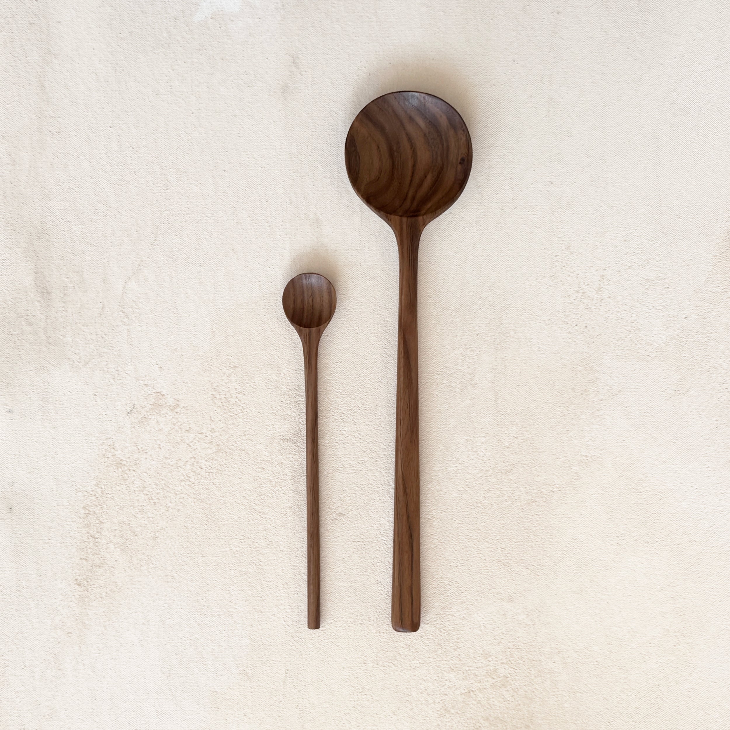 Walnut Wooden Round Spoon