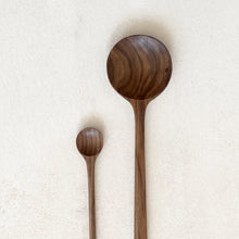 Load image into Gallery viewer, Walnut Wooden Round Spoon