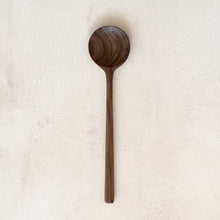 Load image into Gallery viewer, Walnut Wooden Round Spoon