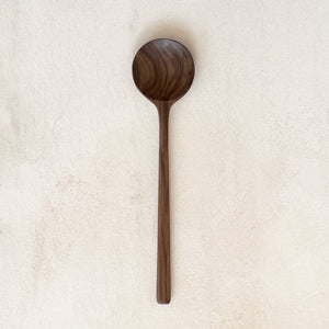 Walnut Wooden Round Spoon