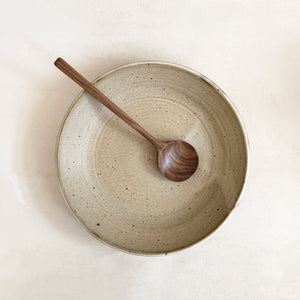 Walnut Wooden Round Spoon