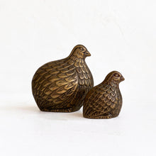 Load image into Gallery viewer, Brass Quail Paperweights