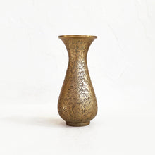 Load image into Gallery viewer, Etched Brass Vase