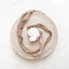 Load image into Gallery viewer, Silk Mother of Pearl Shell Necklace in Fawn