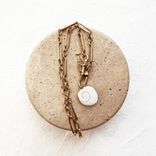 Load image into Gallery viewer, Fish &amp; Shiva Stone Link Necklace