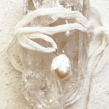 Load image into Gallery viewer, Silk Baroque Pearl Necklace in Cream