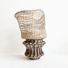 Load image into Gallery viewer, Ceramic and Woven Vase XXXVII