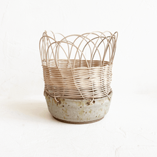 Load image into Gallery viewer, Ceramic and Woven Basket XXXII