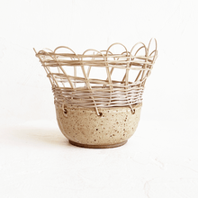 Load image into Gallery viewer, Ceramic and Woven Basket XXXI
