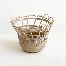 Load image into Gallery viewer, Ceramic and Woven Basket XXXI