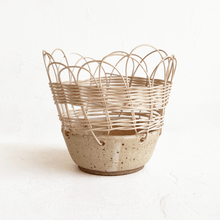Load image into Gallery viewer, Ceramic and Woven Basket XXXIII