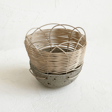Load image into Gallery viewer, Ceramic and Woven Basket XXX