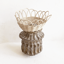 Load image into Gallery viewer, Ceramic and Woven Vase XXXVI