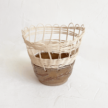 Load image into Gallery viewer, Ceramic and Woven Basket XXXV