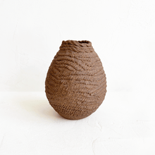 Load image into Gallery viewer, Small Coiled Vase in Brown