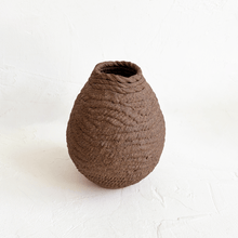 Load image into Gallery viewer, Small Coiled Vase in Brown