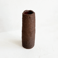 Load image into Gallery viewer, Coiled Cylinder Vase in Sienna