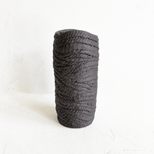 Load image into Gallery viewer, Coiled Cylinder Vase in Chocolate