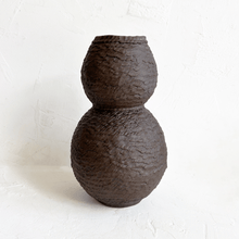 Load image into Gallery viewer, Medium Double Coiled Vase in Brown