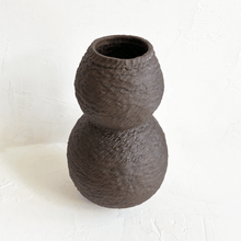Load image into Gallery viewer, Medium Double Coiled Vase in Brown