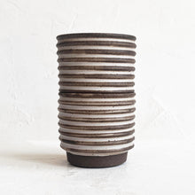 Load image into Gallery viewer, Textured Tumbler in Cream and Brown
