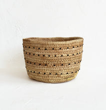 Load image into Gallery viewer, Nomadic Milking Basket with Black Beaded Dots