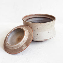 Load image into Gallery viewer, Lidded Vessel in Speckled Cream