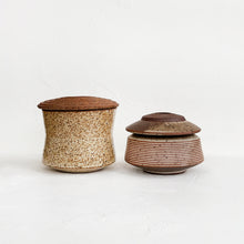Load image into Gallery viewer, Lidded Vessel in Brown Stoneware