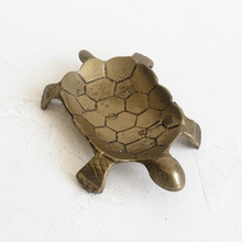 Load image into Gallery viewer, Brass Turtle Trinket Dish