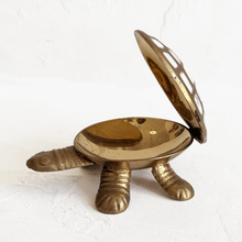 Load image into Gallery viewer, Brass Turtle Lidded Tray