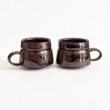 Load image into Gallery viewer, Espresso Mug in Glossy Brown and Black