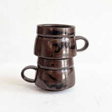 Load image into Gallery viewer, Espresso Mug in Glossy Brown and Black