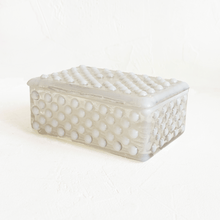 Load image into Gallery viewer, Glass Hobnail Trinket Box